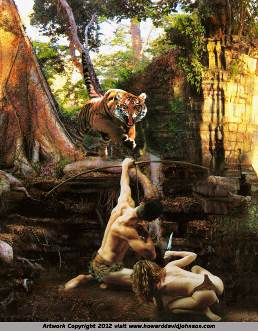 jungle art paintings of highadventure